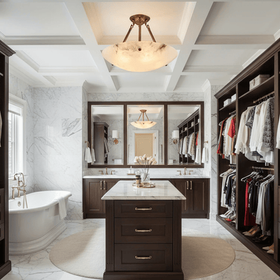 Belvarien Alabaster Ceiling Light
