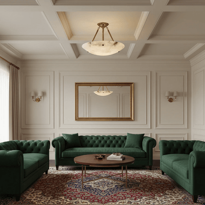 Belvarien Alabaster Ceiling Light