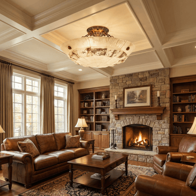 Dorevaux Alabaster Ceiling Light