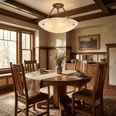 Belvarien Alabaster Ceiling Light