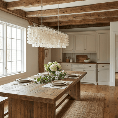 Eiric Shell Linear Chandelier