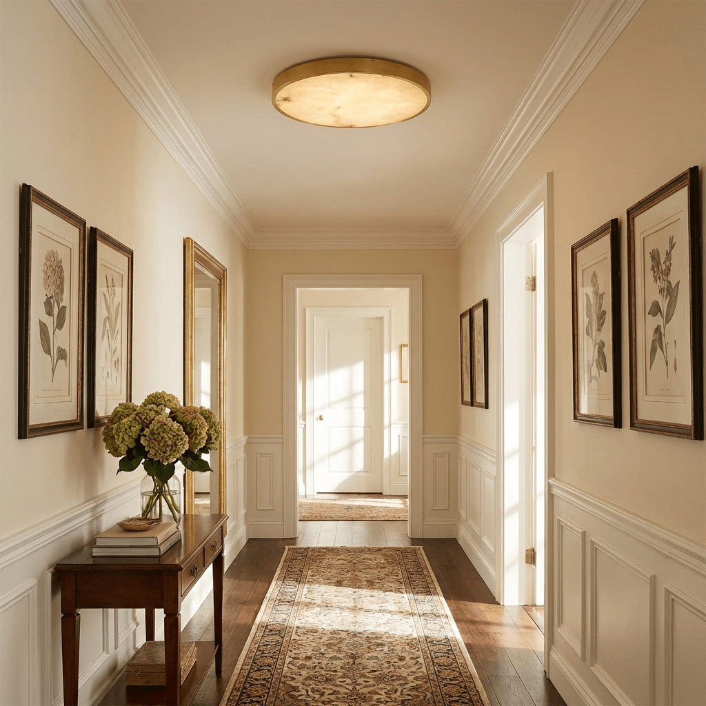 Calista Alabaster Ceiling Light