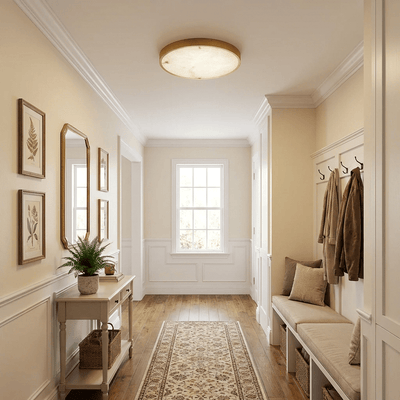Calista Alabaster Ceiling Light
