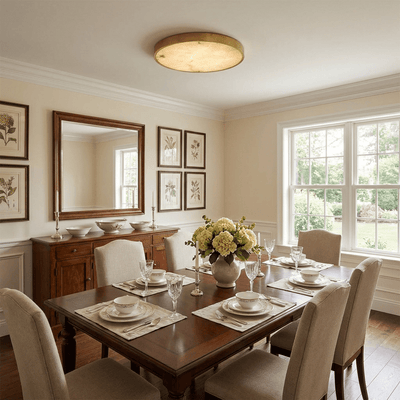 Calista Alabaster Ceiling Light