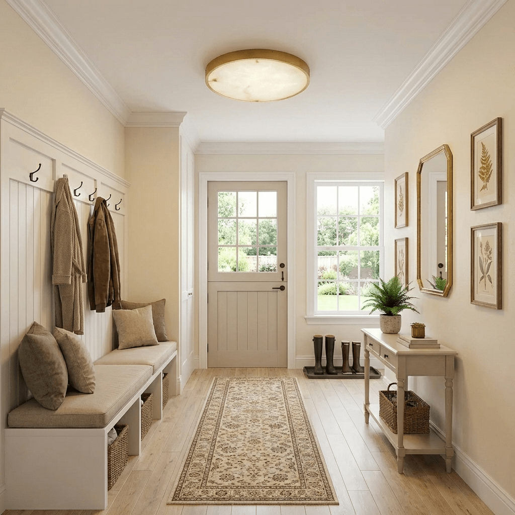 Calista Alabaster Ceiling Light