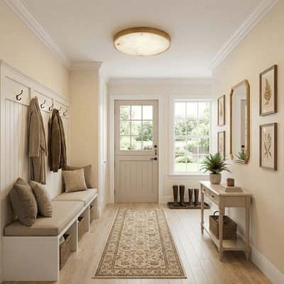 Calista Alabaster Ceiling Light