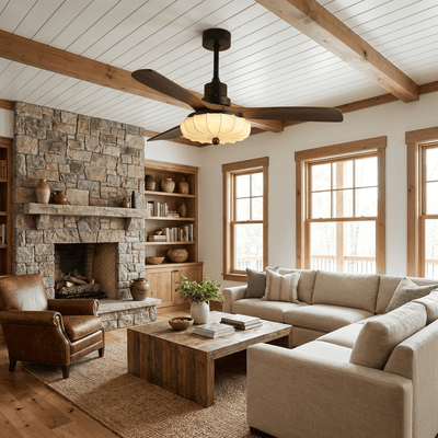 Solstead Lotus Bloom Ceiling Fan Light