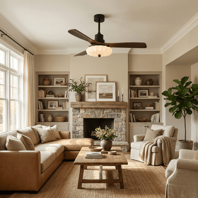 Solstead Lotus Bloom Ceiling Fan Light
