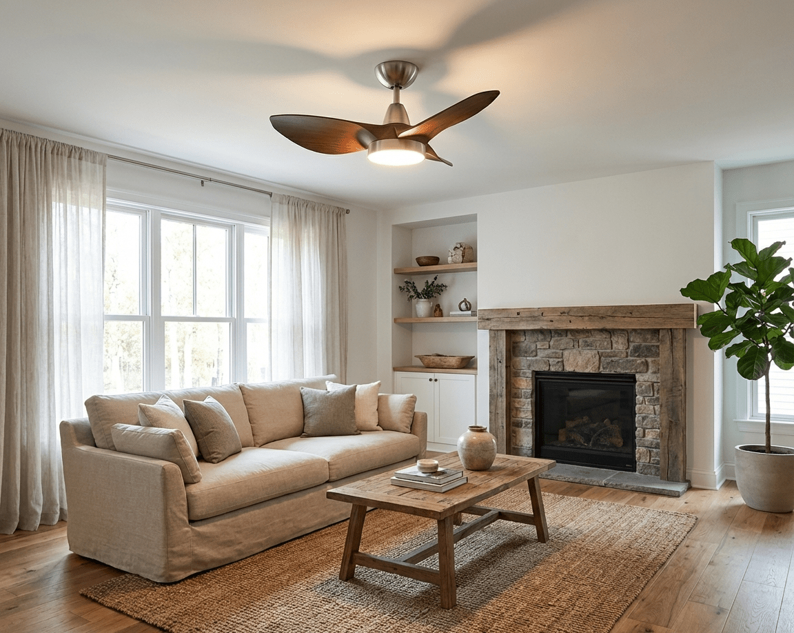 Calderon Scandi Ceiling Fan Light