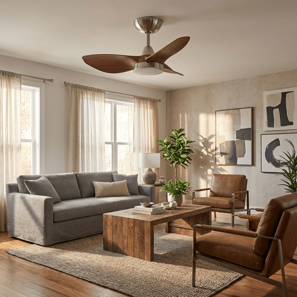 Calderon Scandi Ceiling Fan Light