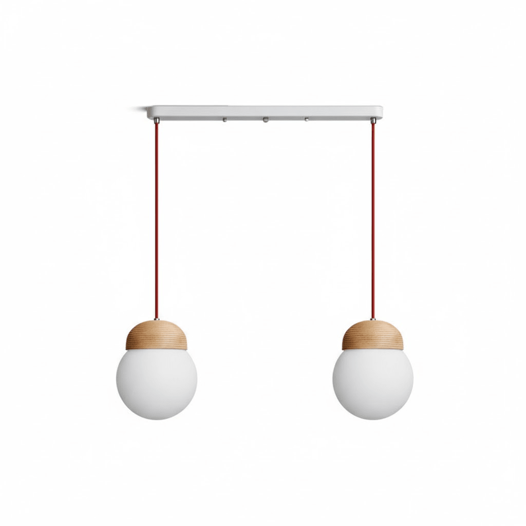 Sorelelle Grooved Opal Pendant Lamp