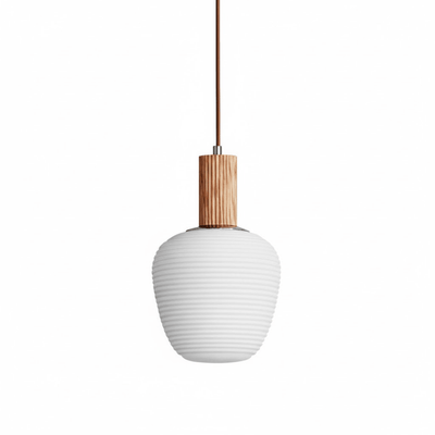 Sorelelle Grooved Opal Pendant Lamp