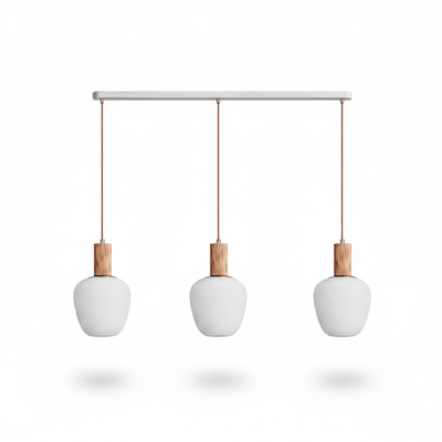 Sorelelle Grooved Opal Pendant Lamp