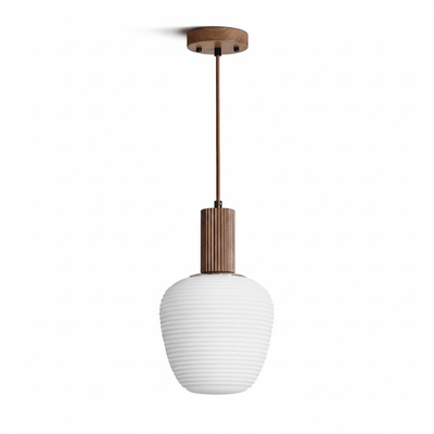 Sorelelle Grooved Opal Pendant Lamp