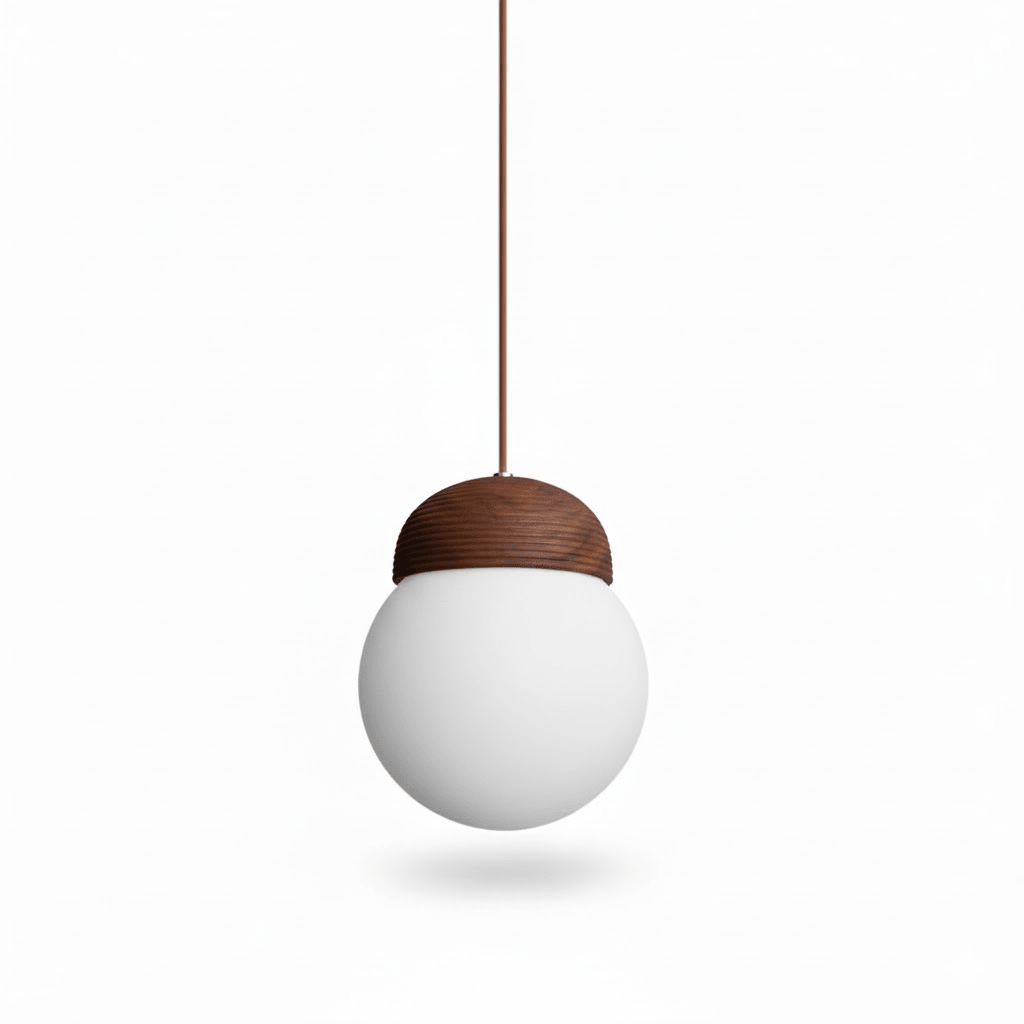 Sorelelle Grooved Opal Pendant Lamp