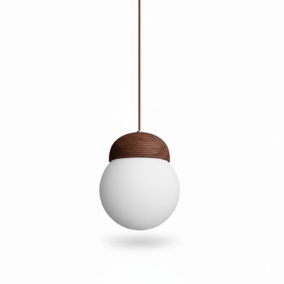 Sorelelle Grooved Opal Pendant Lamp