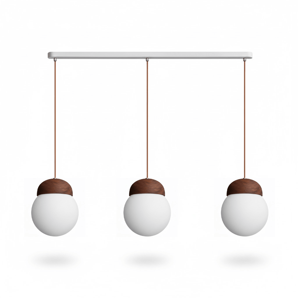 Sorelelle Grooved Opal Pendant Lamp