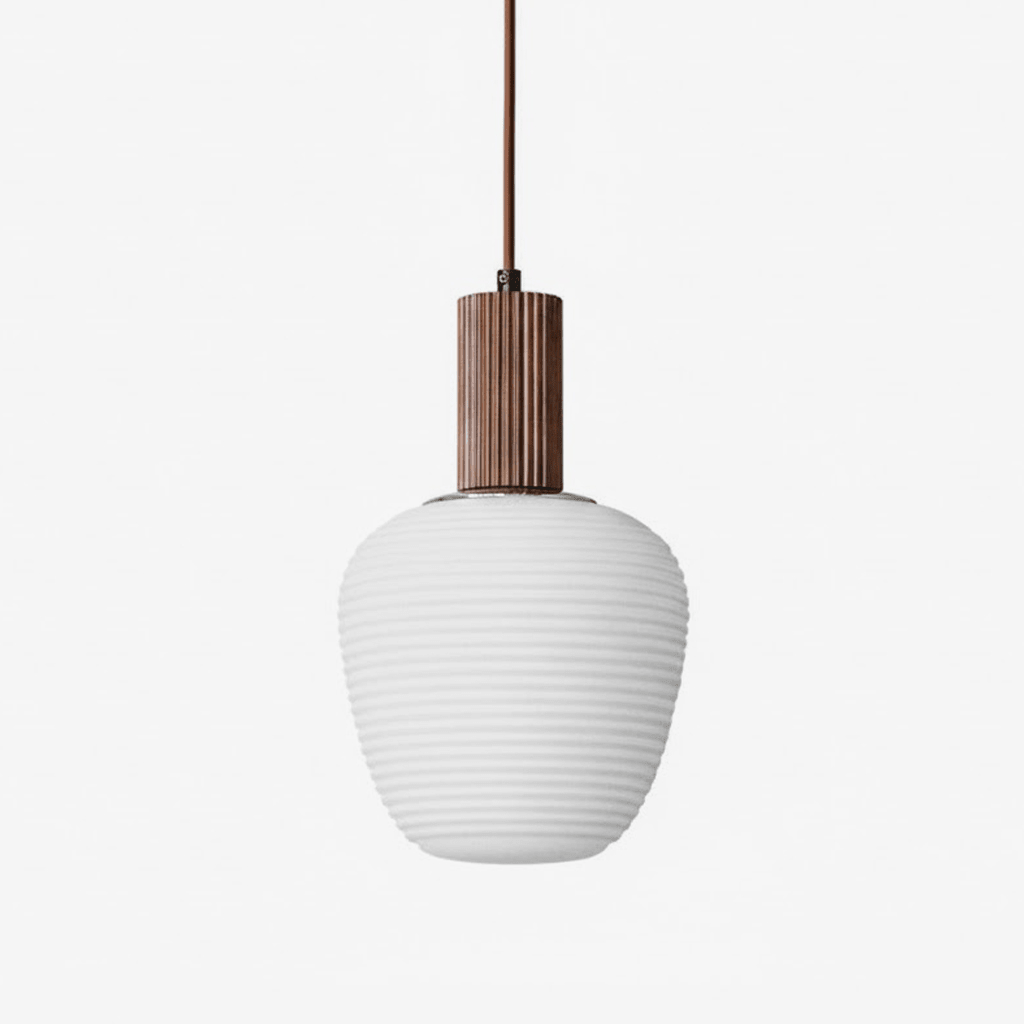 Sorelelle Grooved Opal Pendant Lamp