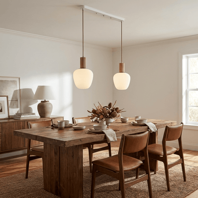Sorelelle Grooved Opal Pendant Lamp