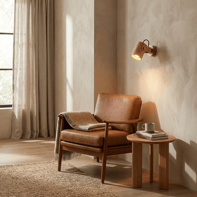 Rinenette Wood Wall Spotlight