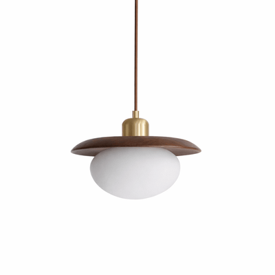 Solmere Alabaster Wood Pendant Lamp