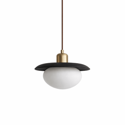 Solmere Alabaster Wood Pendant Lamp