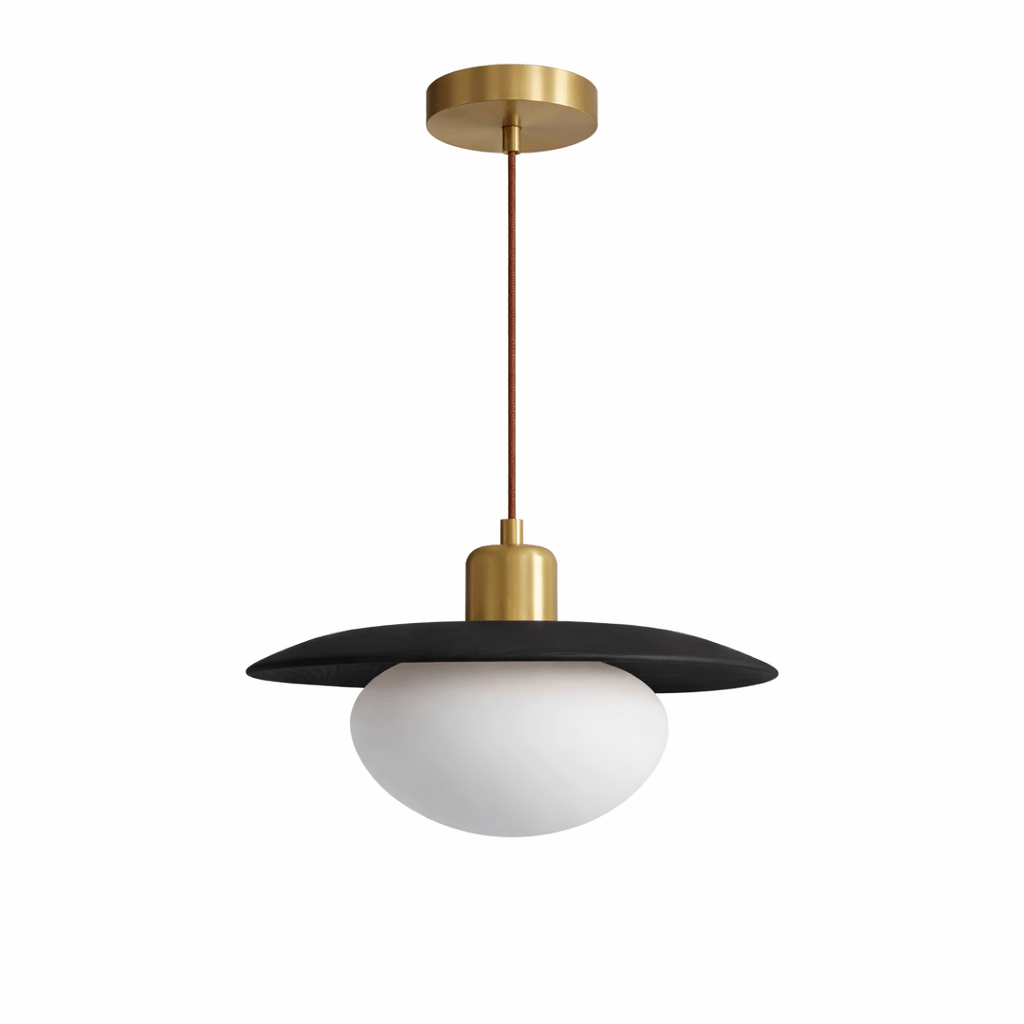 Solmere Alabaster Wood Pendant Lamp