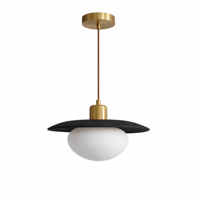 Solmere Alabaster Wood Pendant Lamp