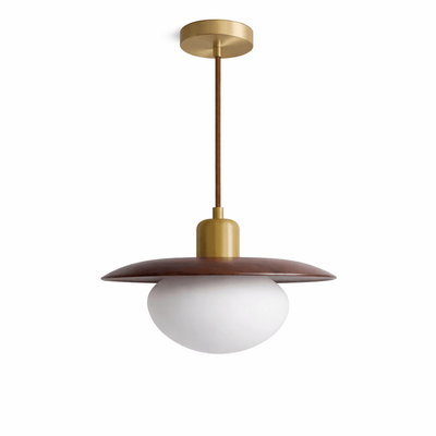 Solmere Alabaster Wood Pendant Lamp