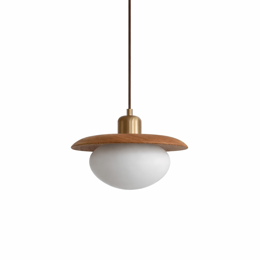 Solmere Alabaster Wood Pendant Lamp