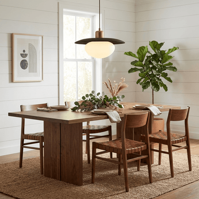 Solmere Alabaster Wood Pendant Lamp
