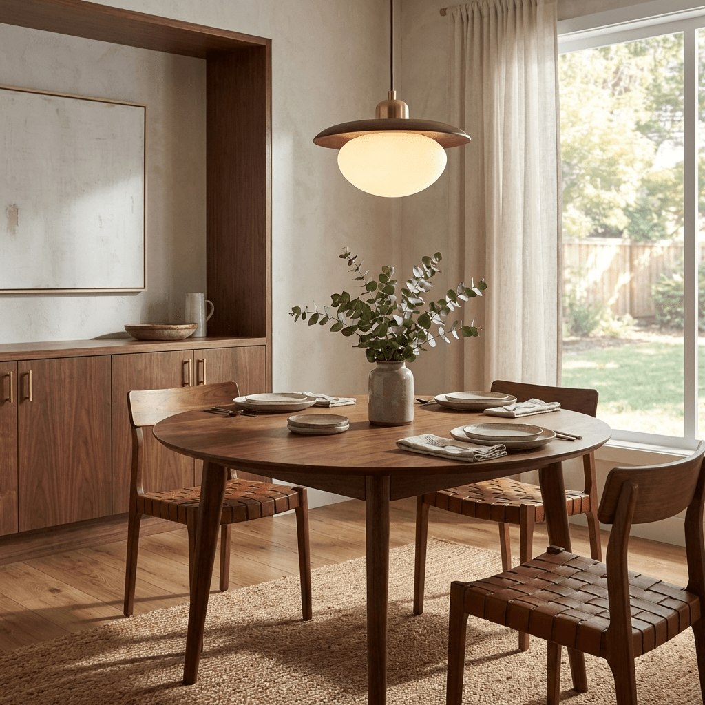 Solmere Alabaster Wood Pendant Lamp