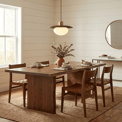 Solmere Alabaster Wood Pendant Lamp