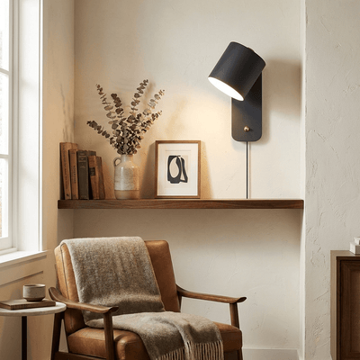 Ravenford Rotatable Cylinder Plug In Indoor Wall Light