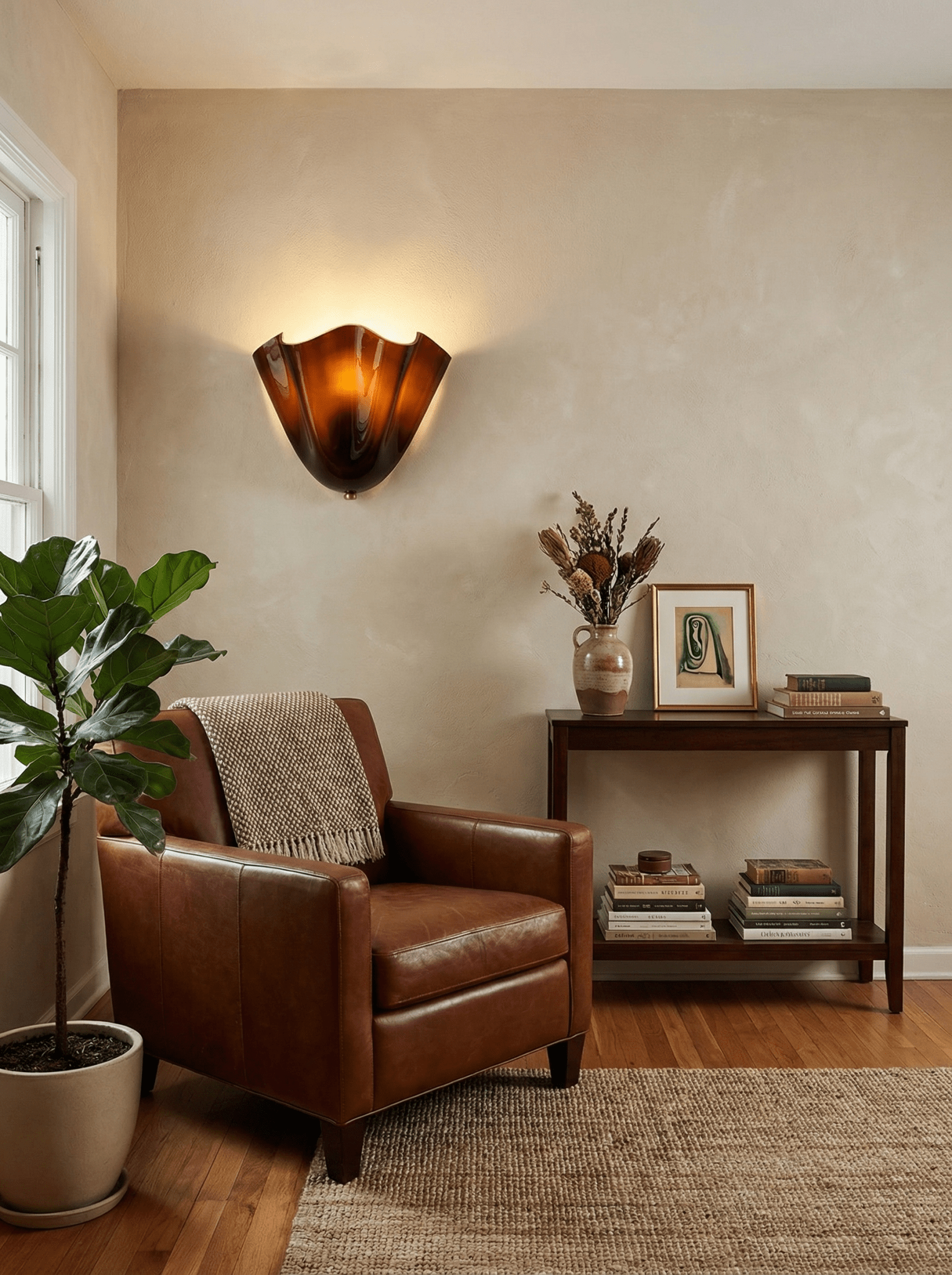 Delaford Glass Indoor Wall Light