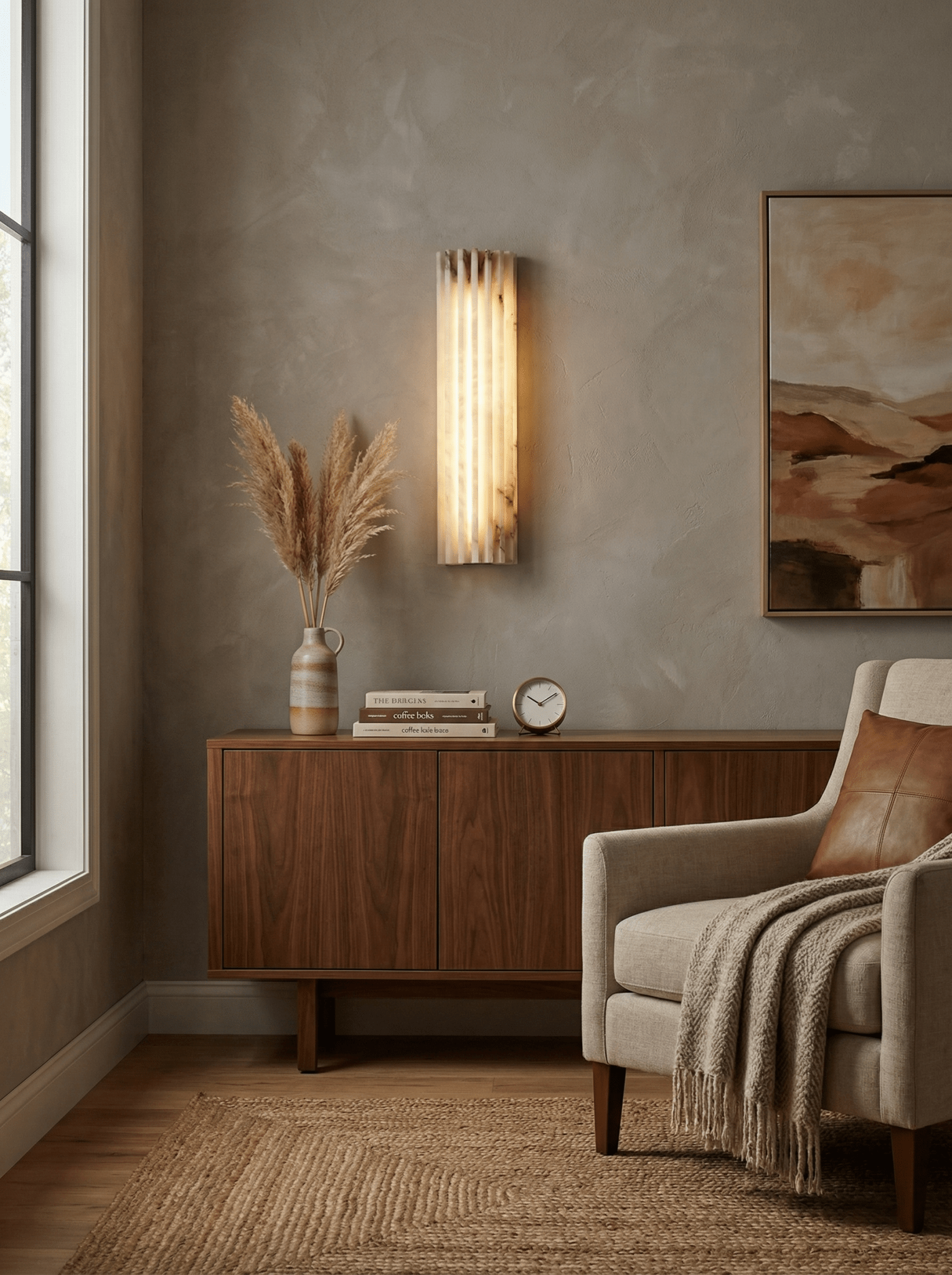 Willowfield Alabaster Indoor Wall Light