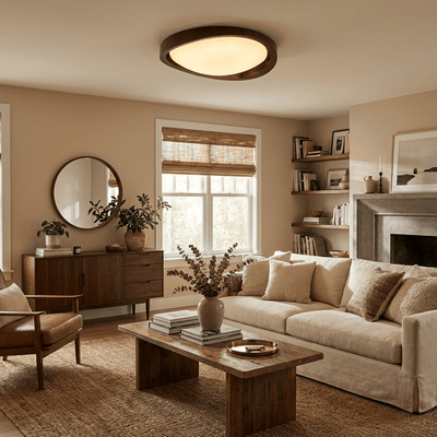 Fairborne Curved Edge Flush Mount Ceiling Light