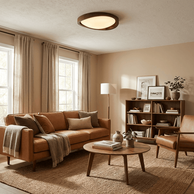 Fairborne Curved Edge Flush Mount Ceiling Light