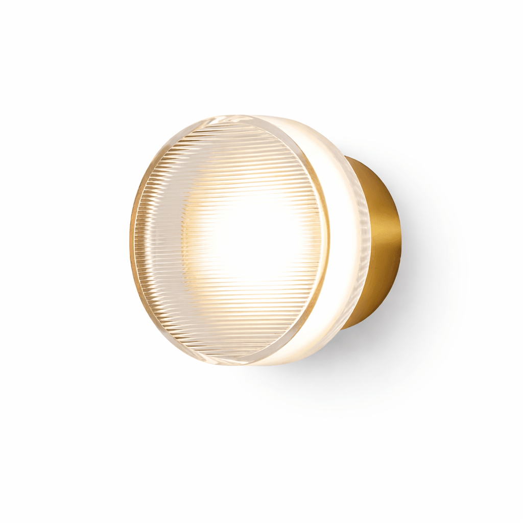 Noct Ribbed Glass Wall Sconce