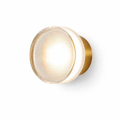 Noct Ribbed Glass Wall Sconce