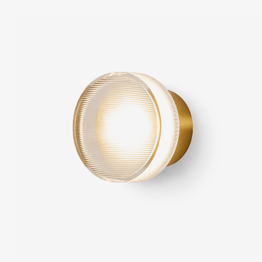 Noct Ribbed Glass Wall Sconce