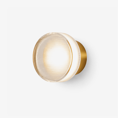 Noct Ribbed Glass Wall Sconce