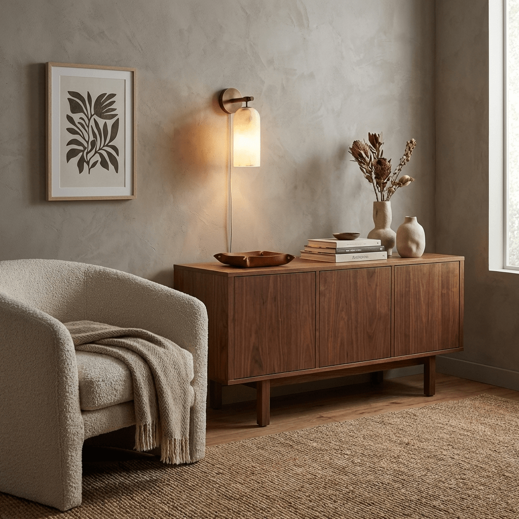 Everwell Pillar Alabaster Plug In Indoor Wall Light