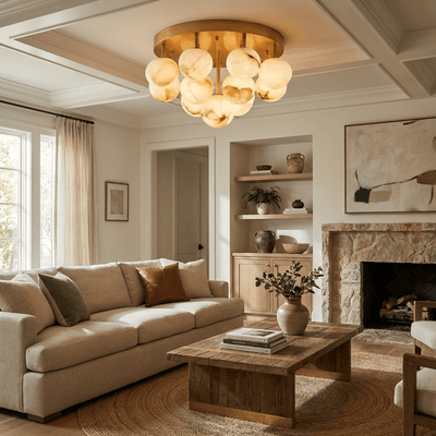 Renereon Cloudstone Globe Chandelier