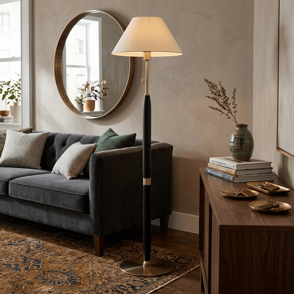 Rinanelle Wood Floor Lamp