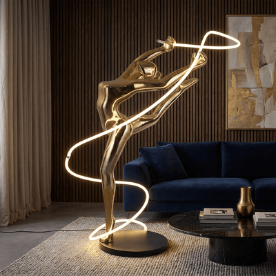Elaeline Ribbon Dancer Floor Lamp