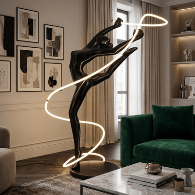 Elaeline Ribbon Dancer Floor Lamp