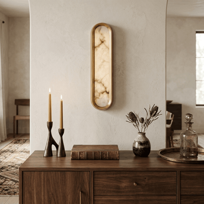 Evariste Aurelia Arch Alabaster Wall Light