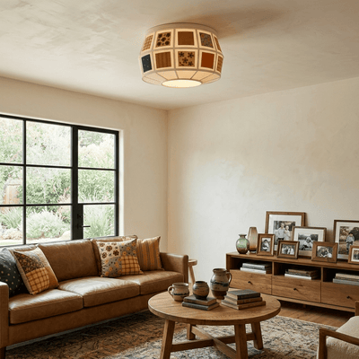 Eulalie Patchwork Quilt Ceiling Light