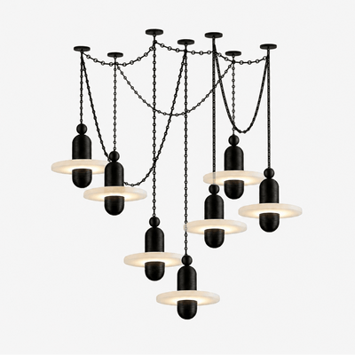 Hadrian Orbital Drift Chain Chandelier